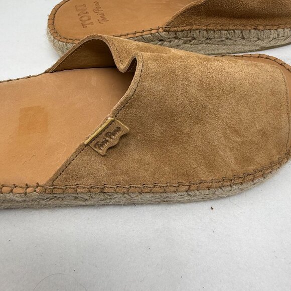 Toni Pons Tan Suede Espadrille Slides Size 41 US 10 Made In Spain Sandals Shoes - Picture 7 of 9
